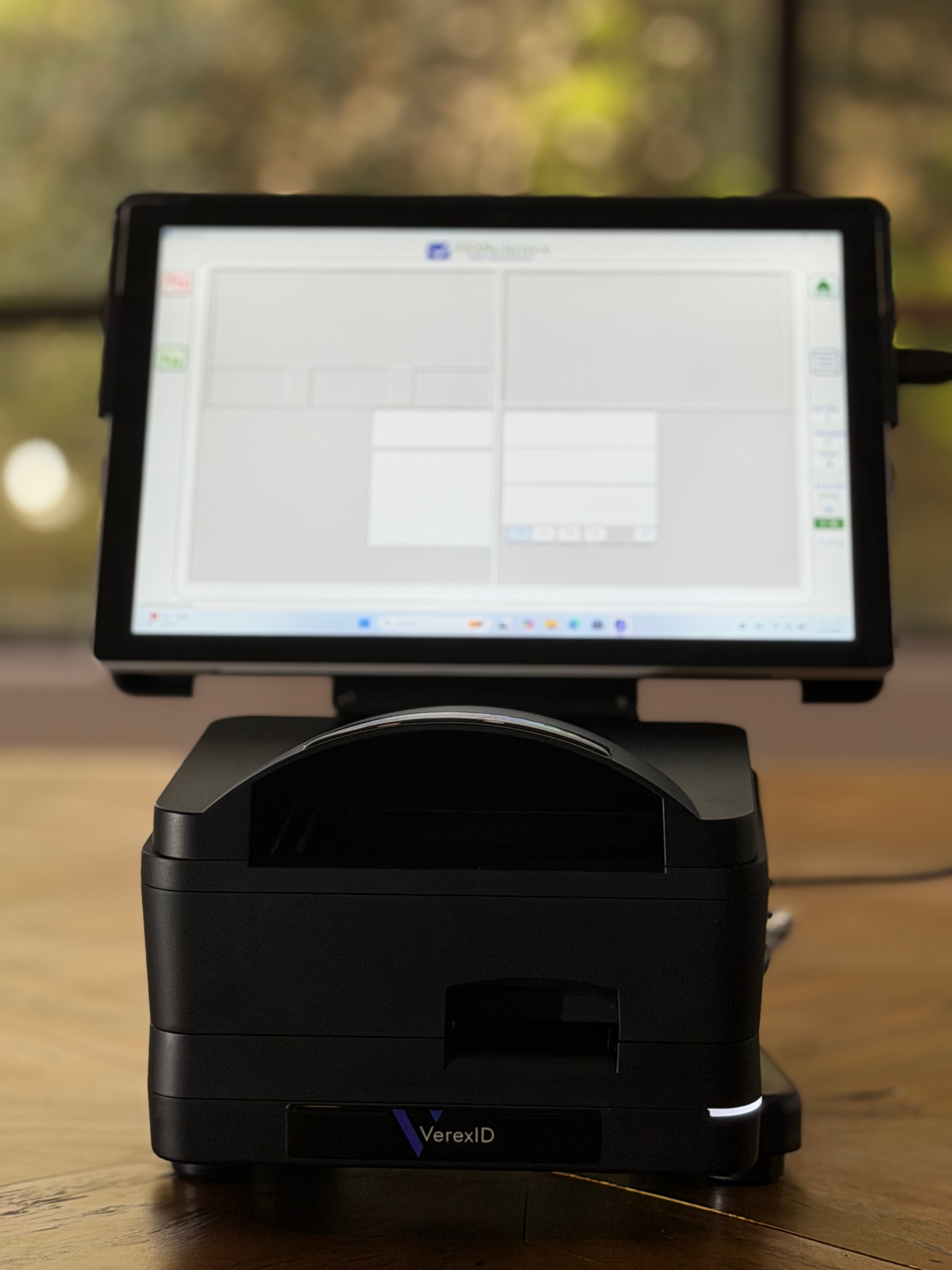 IDS-Solutions identity verification platform displayed with ARIA scanner and kiosk for fast ID and passport authentication